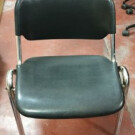 Silla comedor negra y cromo